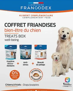 Francodex - Coffret Friandises Bien-être pour Chiots et Chiens - 3x75g
