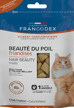 Francodex - Friandises Beauté du Poil pour Chats - 65g