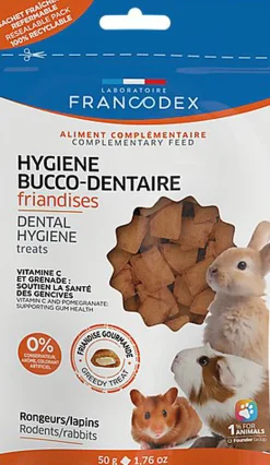 Francodex - Friandises Bucco-Dentaire pour Rongeurs - 50g