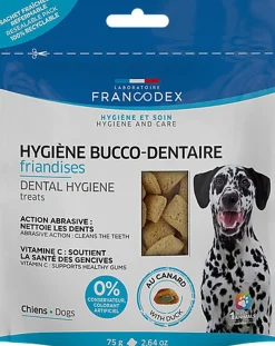 Francodex - Friandises Hygiène Bucco-Dentaire pour Chiens - 75g