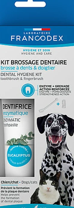 Francodex - Kit de Brossage des Dents pour Chien