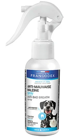 Francodex - Spray Anti Mauvaise Haleine pour Chiens et Chats - 100ml
