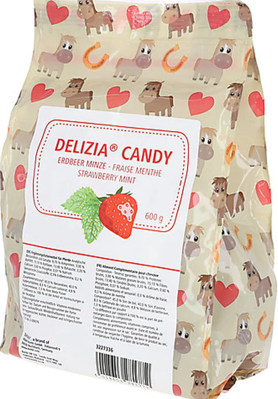 Friandises Delizia Candy fraise/menthe 600 g