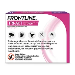 Frontline - Pipette Antiparasitaire Tri-Act pour Chien de 20 à 40Kg - 6x4ml