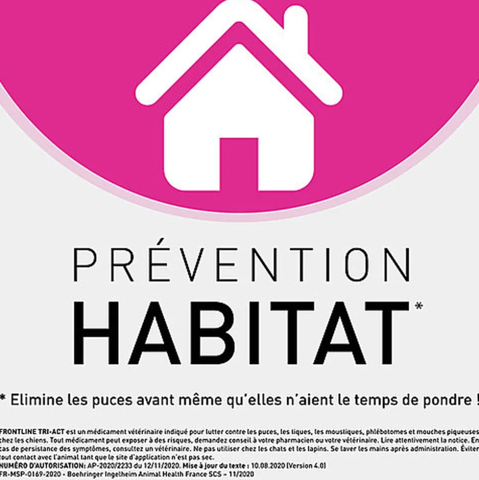 Frontline - Pipette Antiparasitaire Tri-Act pour Chien de 20 à 40Kg - 6x4ml