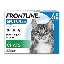 Frontline - Pipettes Antiparasitaires Traitement Prévention pour Chat