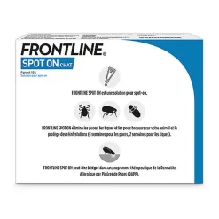 Frontline - Pipettes Antiparasitaires Traitement Prévention pour Chat