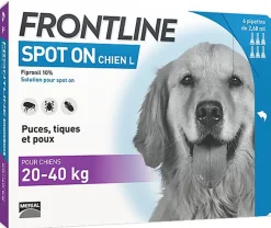 Frontline - Pipettes Antiparasitaire Spot On x6 pour Chiens