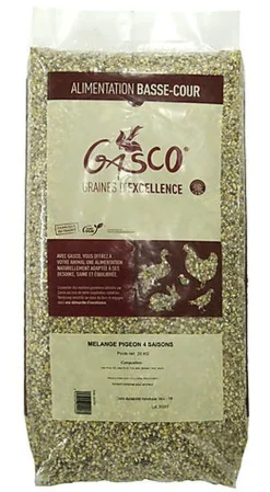 Gasco - Mélange de Graines pour Pigeon 4 Saisons