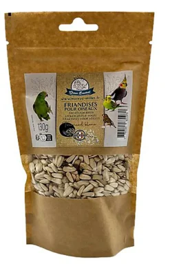 Gasco - Sachet Friandises Tournesol Blanc pour Oiseaux - 130g