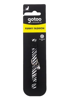 Gotoo - Collier à Motif de Zèbre pour Chat - 20/30cm