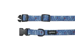 Gotoo - Collier en Jean Bleu pour Chien