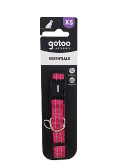 Gotoo - Collier en Nylon Premium Rose pour Chien