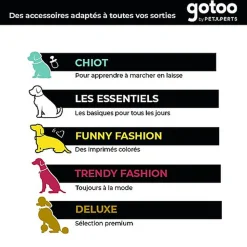 Gotoo - Collier en Paisley Khaki pour Chien