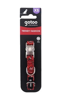 Gotoo - Collier en Paisley Rouge pour chien