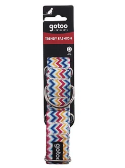 Gotoo - Collier Lévrier Zig-Zag pour Chien - 36/50cm