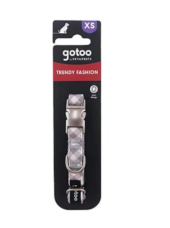 Gotoo - Collier Vichy Gris pour Chien