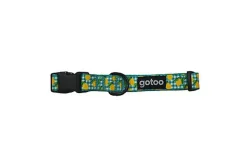 Gotoo - Collier Vichy Jaune pour Chien