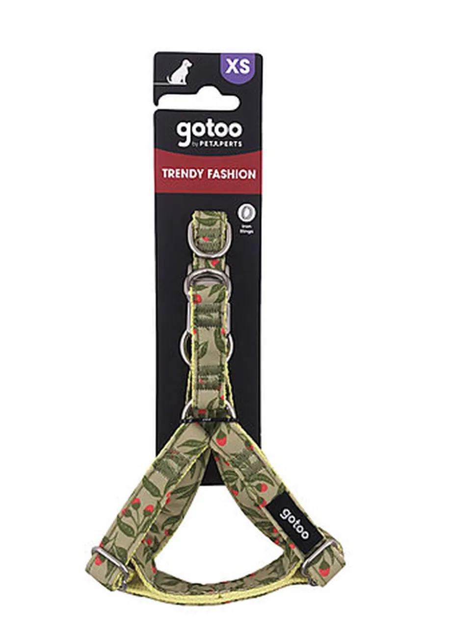 Gotoo - Harnais à motif Botanic Vert pour chien