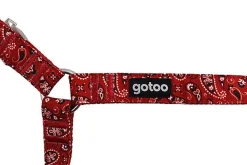 Gotoo - Harnais en Paisley Rouge pour chien