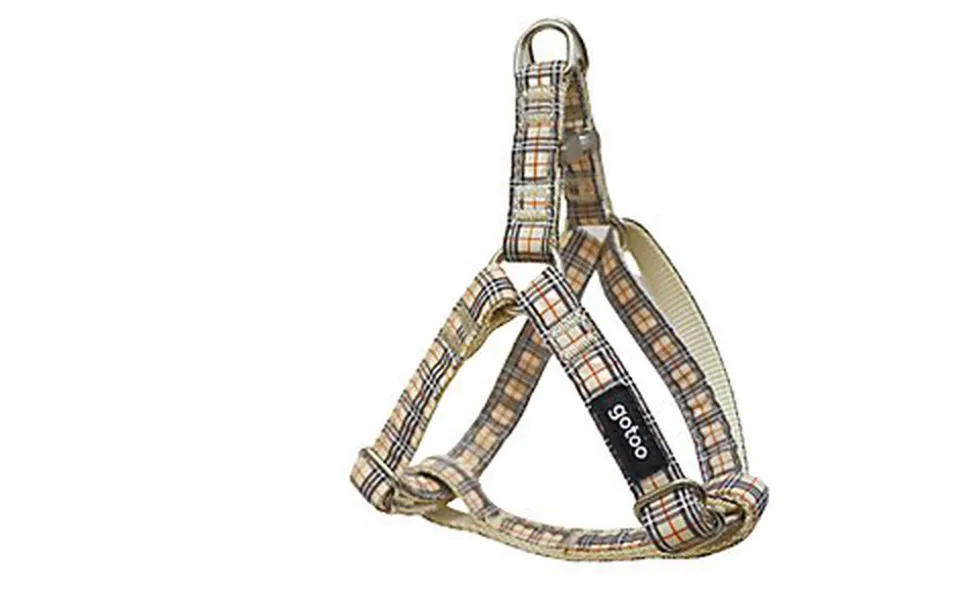 Gotoo - Harnais en Tartan Marron pour Chien