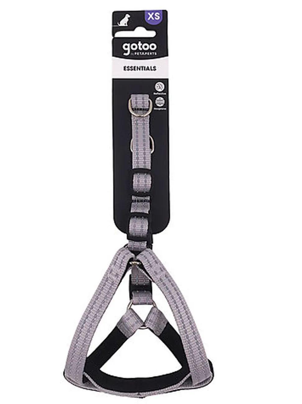 Gotoo - Harnais Essentials en Nylon Premium Gris pour Chien