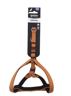 Gotoo - Harnais Essentials en Nylon Premium Orange pour Chien