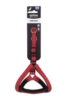 Gotoo - Harnais Essentials en Nylon Premium Rouge pour Chien