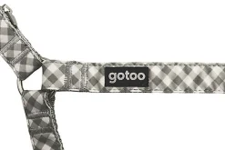 Gotoo - Harnais Vichy Gris pour Chien - XSS