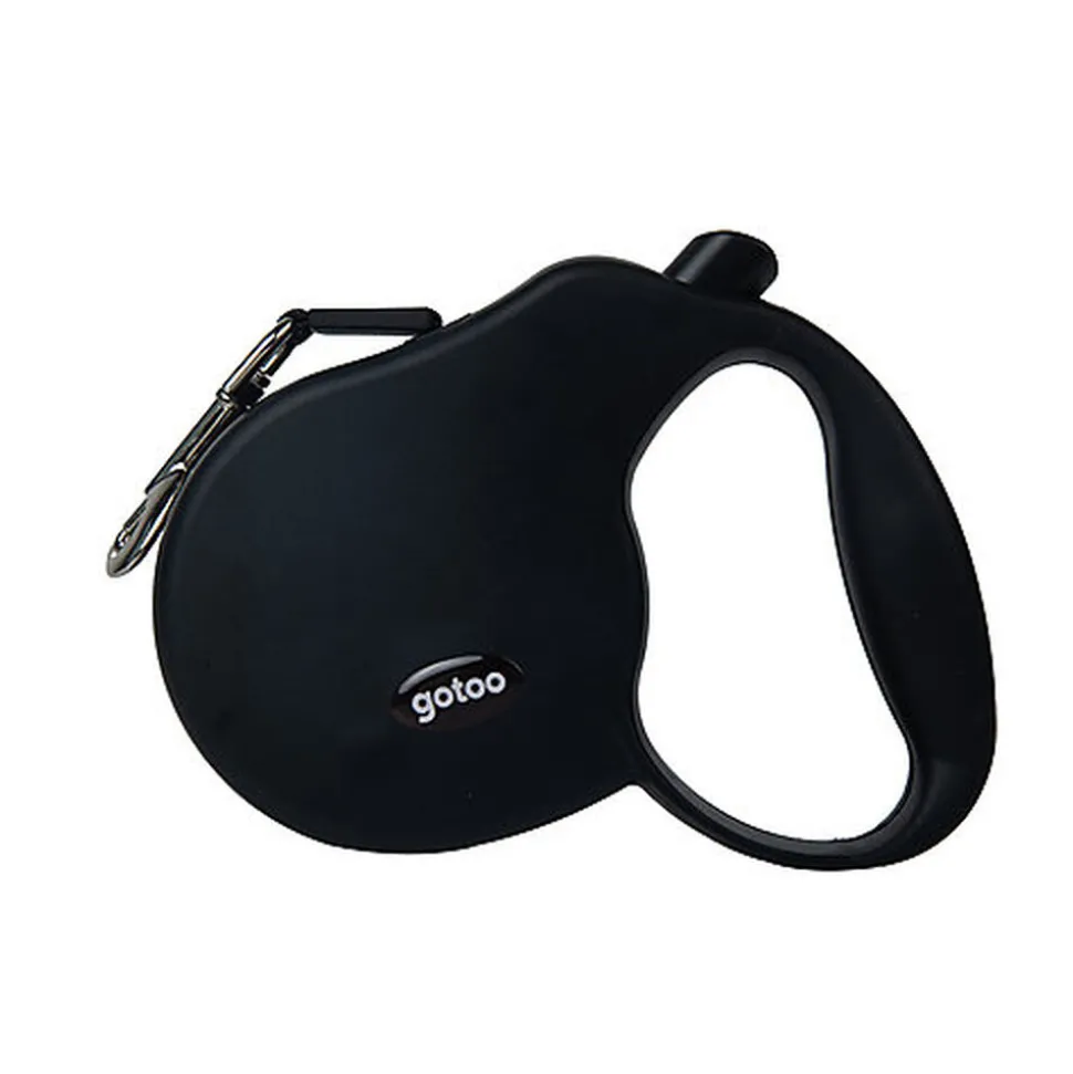 Gotoo - Laisse à Enrouleur Noire pour Chien