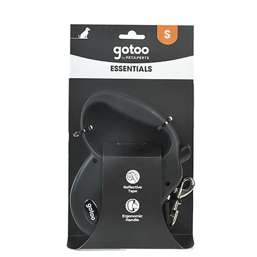 Gotoo - Laisse à Enrouleur Noire pour Chien