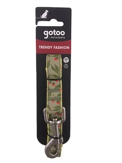 Gotoo - Laisse à motif Botanic Vert pour chien - M