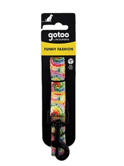 Gotoo - Laisse à Motif Jaune pour Chien - M