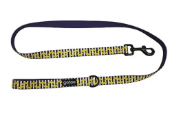 Gotoo - Laisse Banane Bleu Marron pour Chien - M