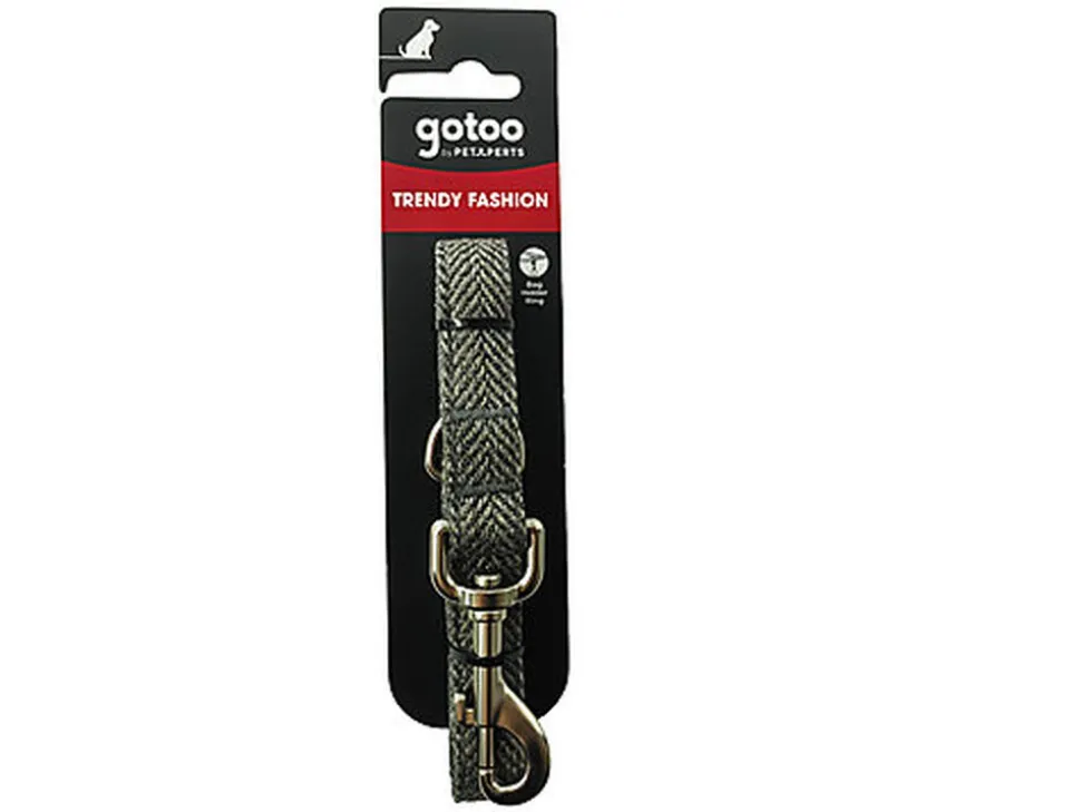 Gotoo - Laisse Chevron Gris pour Chien