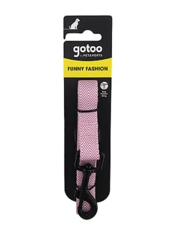 Gotoo - Laisse Chevron Rose pour Chien