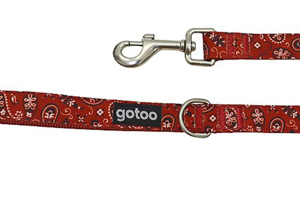 Gotoo - Laisse en Paisley Rouge pour chien - M