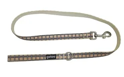 Gotoo - Laisse en Tartan Marron pour Chien - M