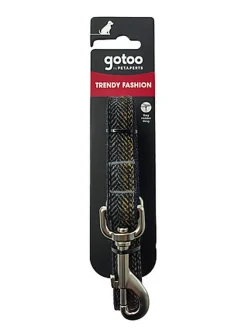 Gotoo - Laisse en Tweed Bleu pour chien - M