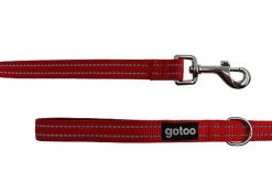 Gotoo - Laisse Essentials en Nylon Premium Rouge pour Chien