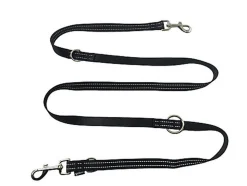 Gotoo - Laisse Essentials Multi Position Noir pour Chien