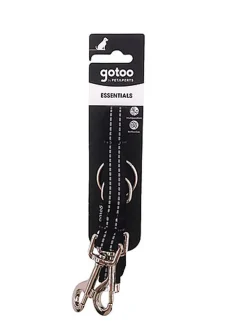Gotoo - Laisse Essentials Multi Position Noir pour Chien