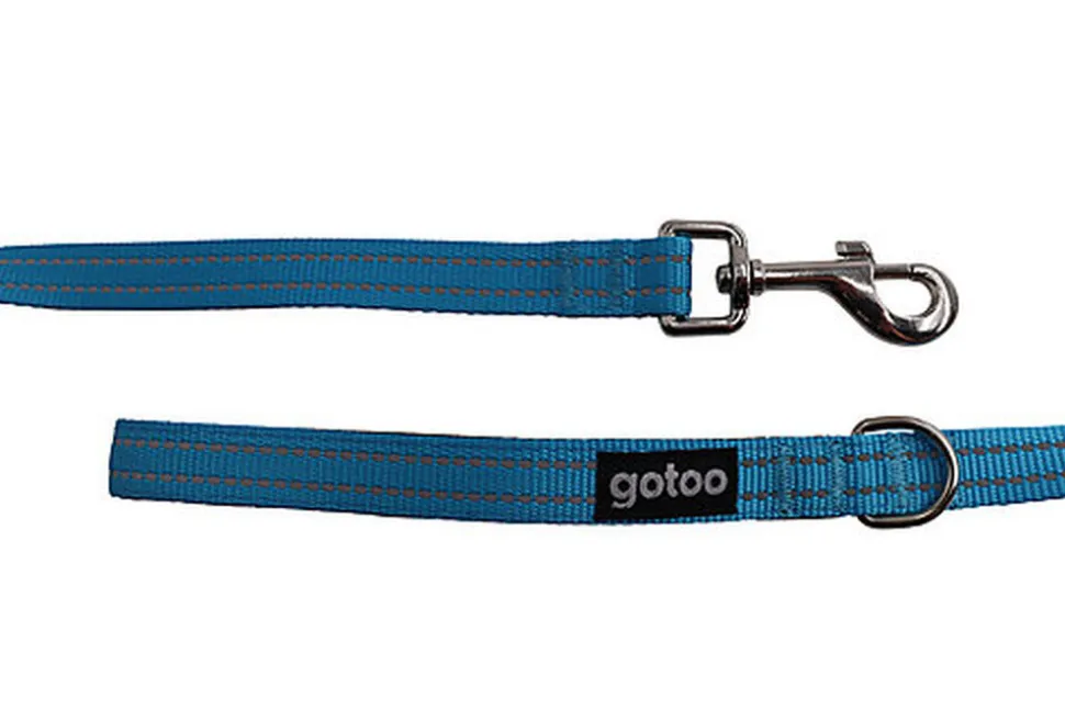 Gotoo - Laisse Essentials en Nylon Premium Bleu pour Chien