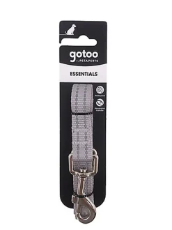Gotoo - Laisse Essentials en Nylon Premium Gris pour Chien