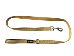 Gotoo - Laisse Essentials en Nylon Premium Beige pour Chien