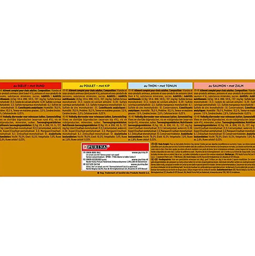 Gourmet - Boîte Gold Cœur Fondant pour Chat - 12x85g