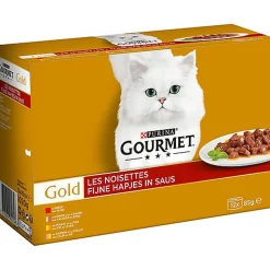 Gourmet - Boîte Gold Les Noisettes pour Chat - 12x85g