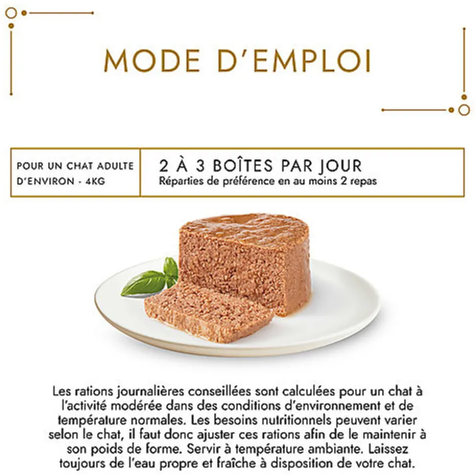 GOURMET - Boîtes GOLD Les Mousselines pour chat adulte - 24x85g