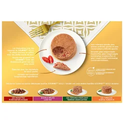 GOURMET - Boîtes GOLD Les Mousselines avec des Légumes pour chats - 12x85g