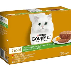 Gourmet - Les Terrines Gold aux aux Légumes pour Chat - 12x85g